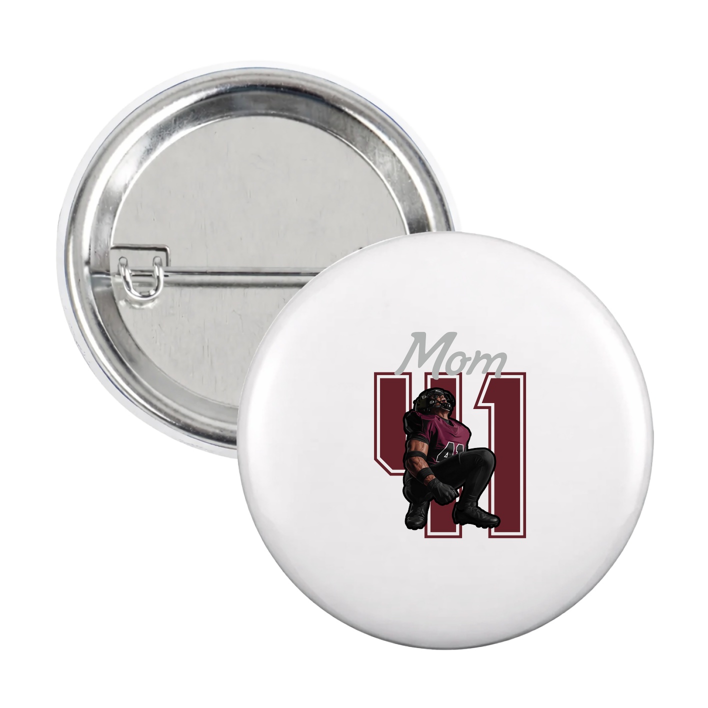 Game Day Button — Mothers Day Shirsey in White