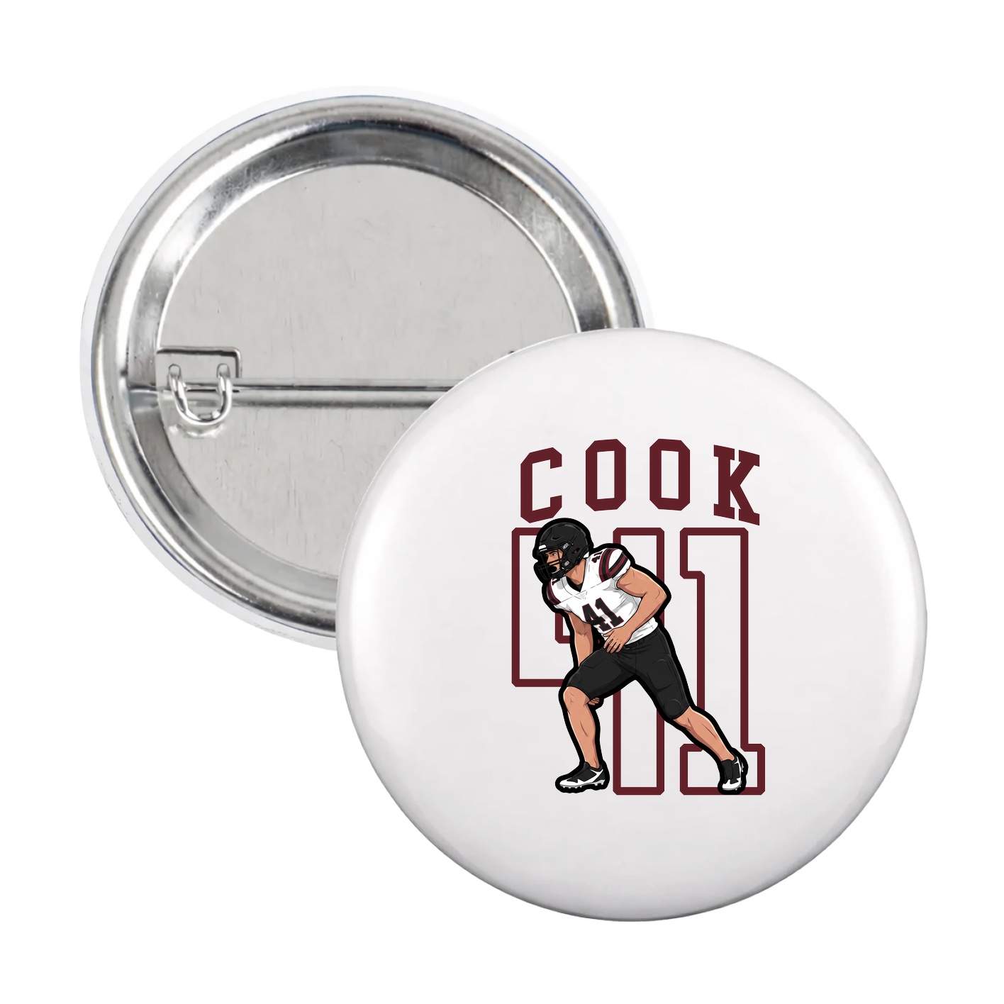 Game Day Button — Shirsey in White