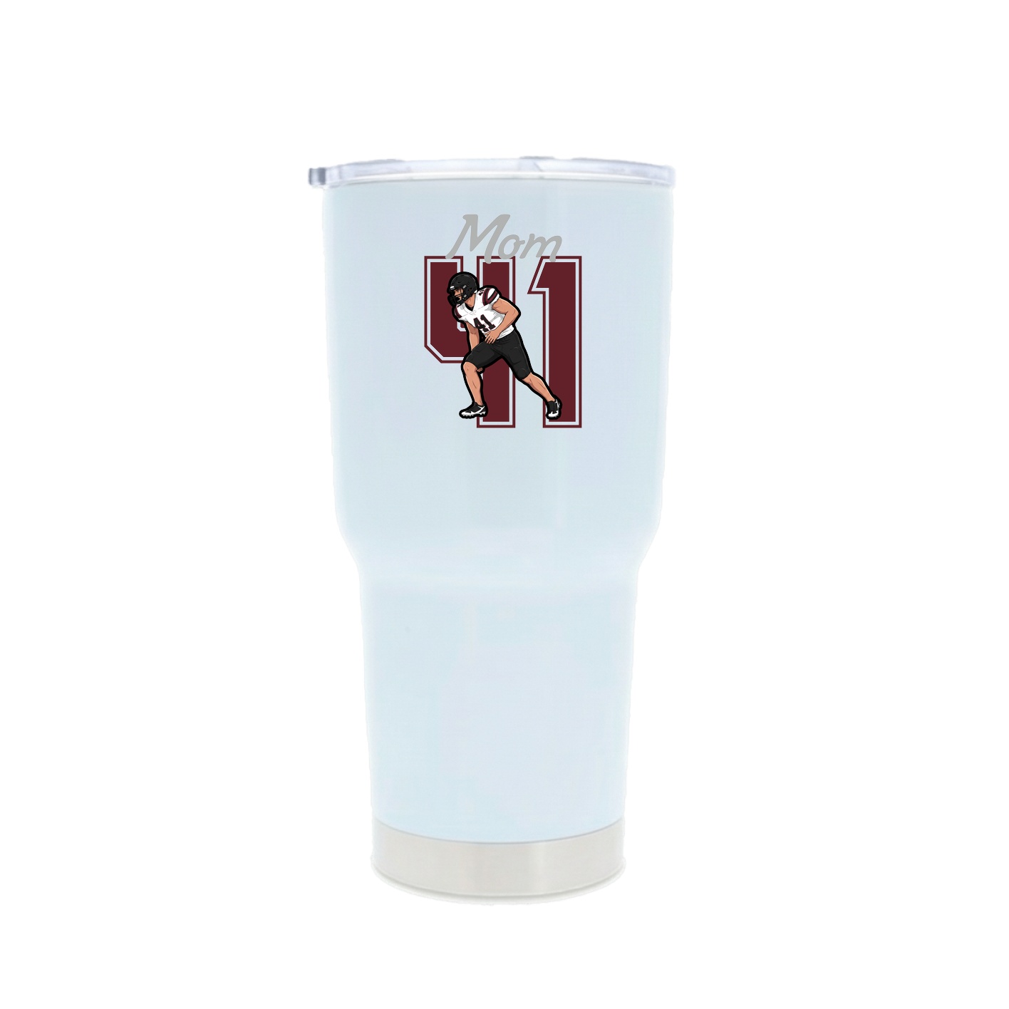 30oz Stainless Steel Tumbler — Mothers Day Shirsey in White