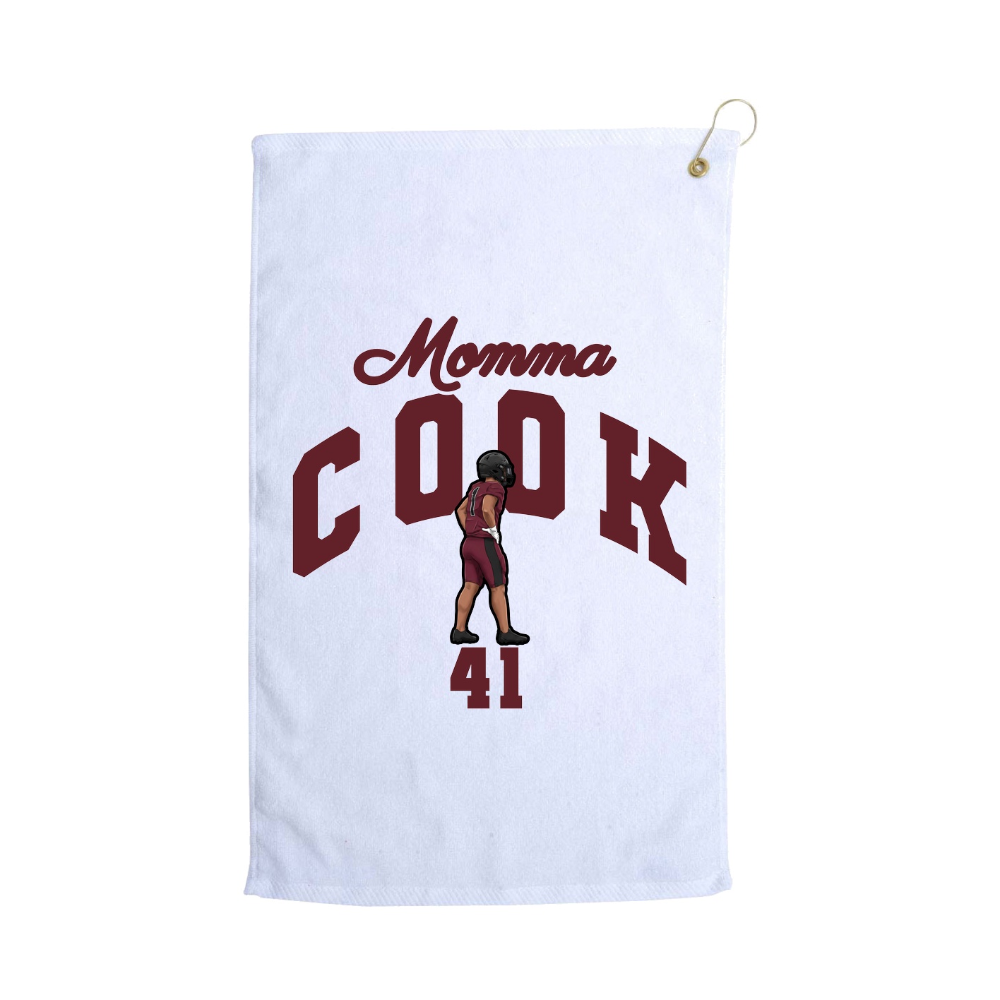 Golf Towel — Mothers Day Arch in White