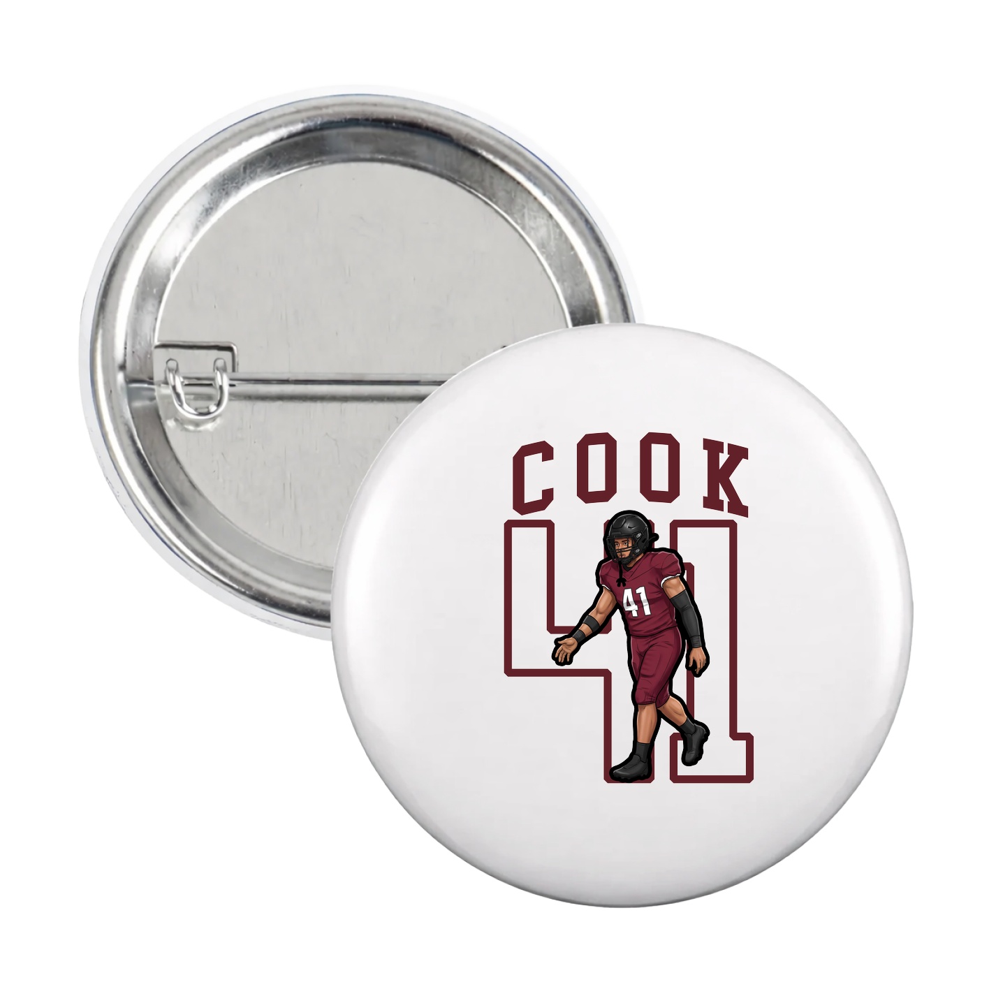 Game Day Button — Shirsey in White