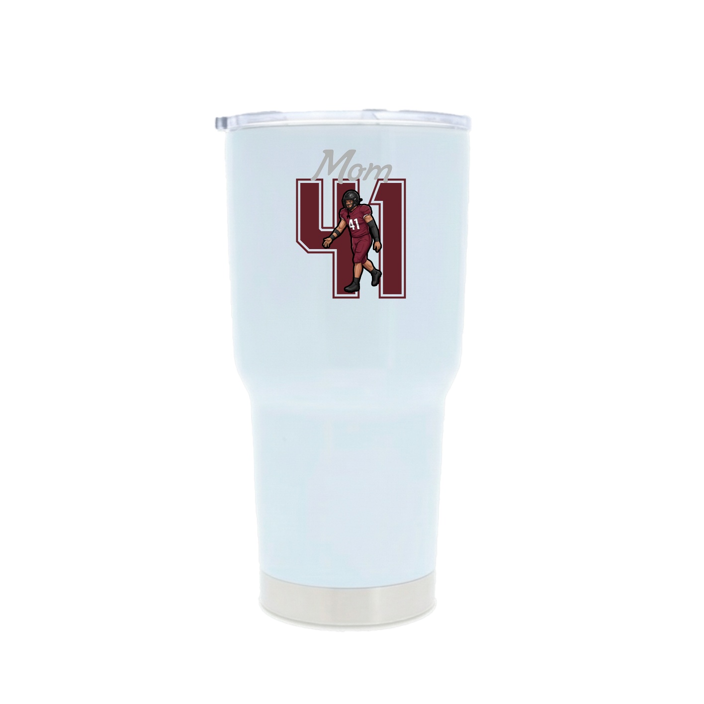 30oz Stainless Steel Tumbler — Mothers Day Shirsey in White