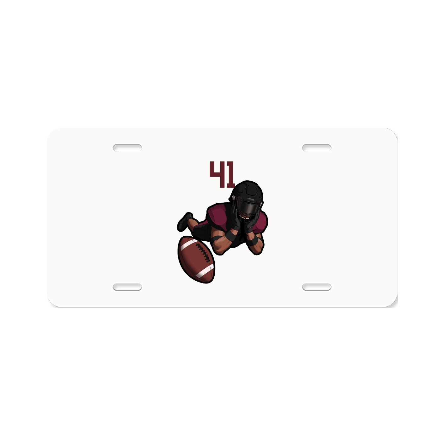 License Plate — Number Top in Classic