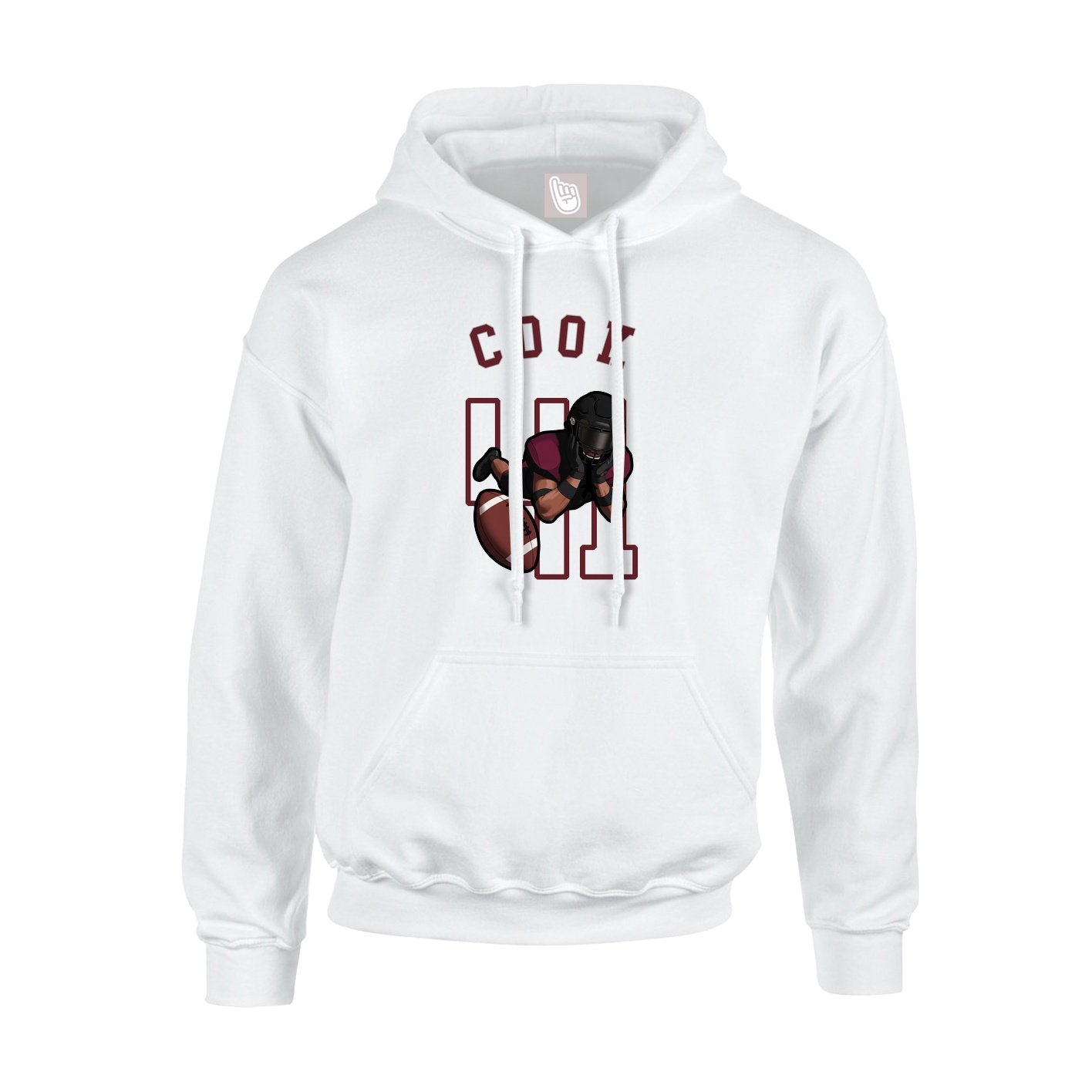 Youth Hoodie — Shirsey Arch in White