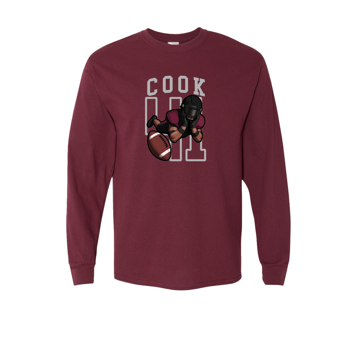 Long Sleeve Tee — Shirsey in Maroon