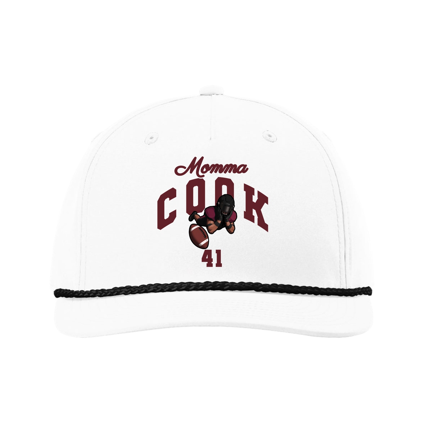 Five-Panel Classic Rope Cap — Mothers Day Arch in White