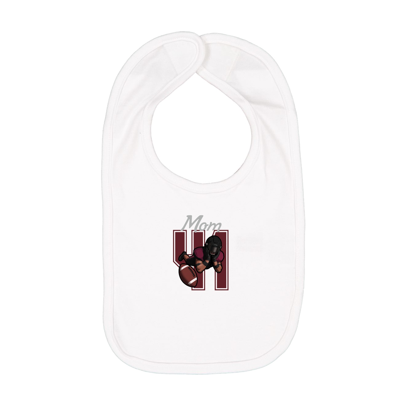 Infant Bib — Mothers Day Shirsey in White