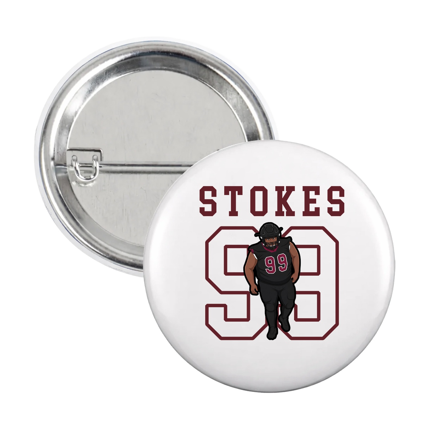 Game Day Button — Shirsey in White