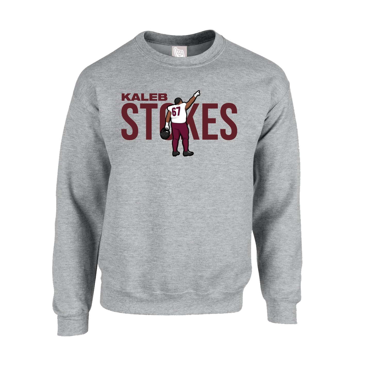Fleece Crew — Player Name in Grey