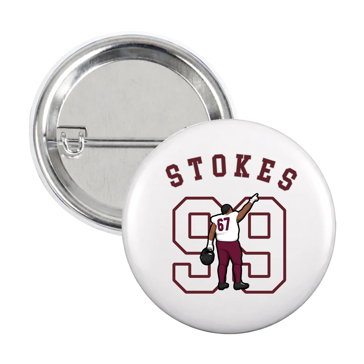 Game Day Button — Shirsey Arch in White