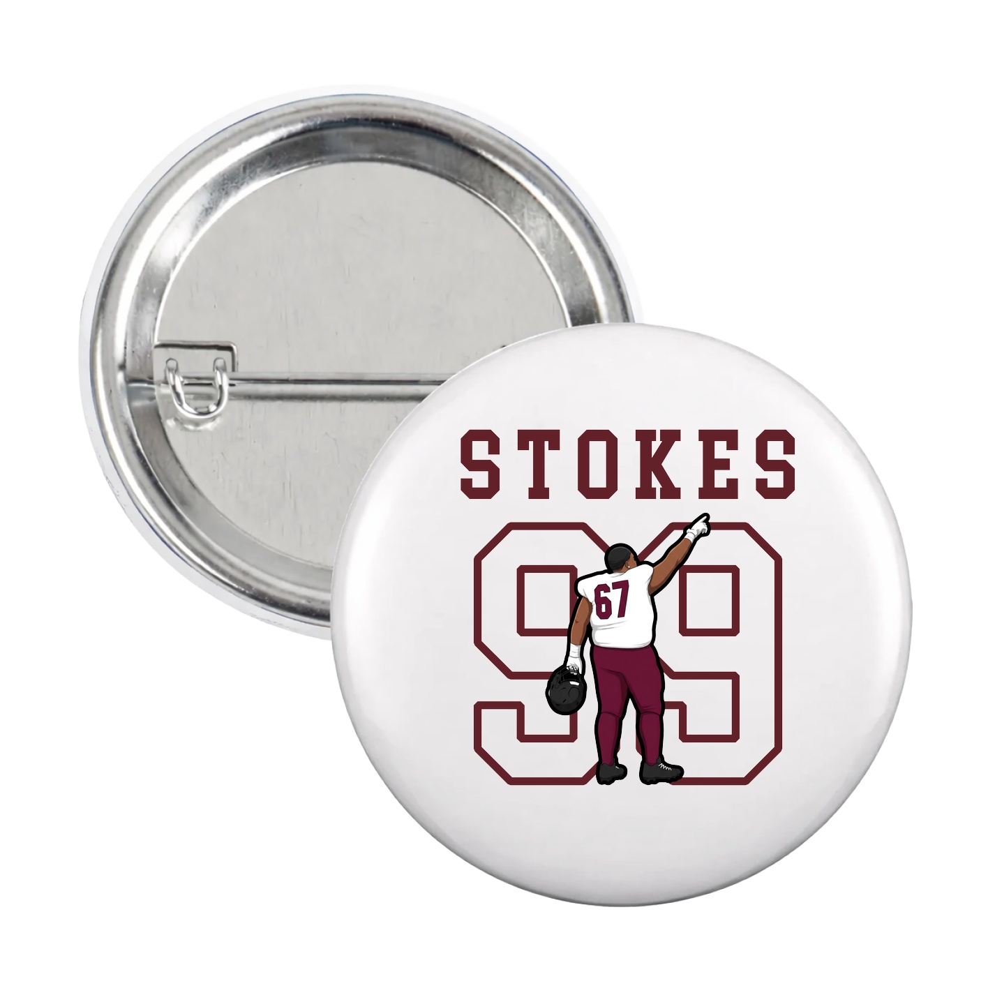 Game Day Button — Shirsey in White
