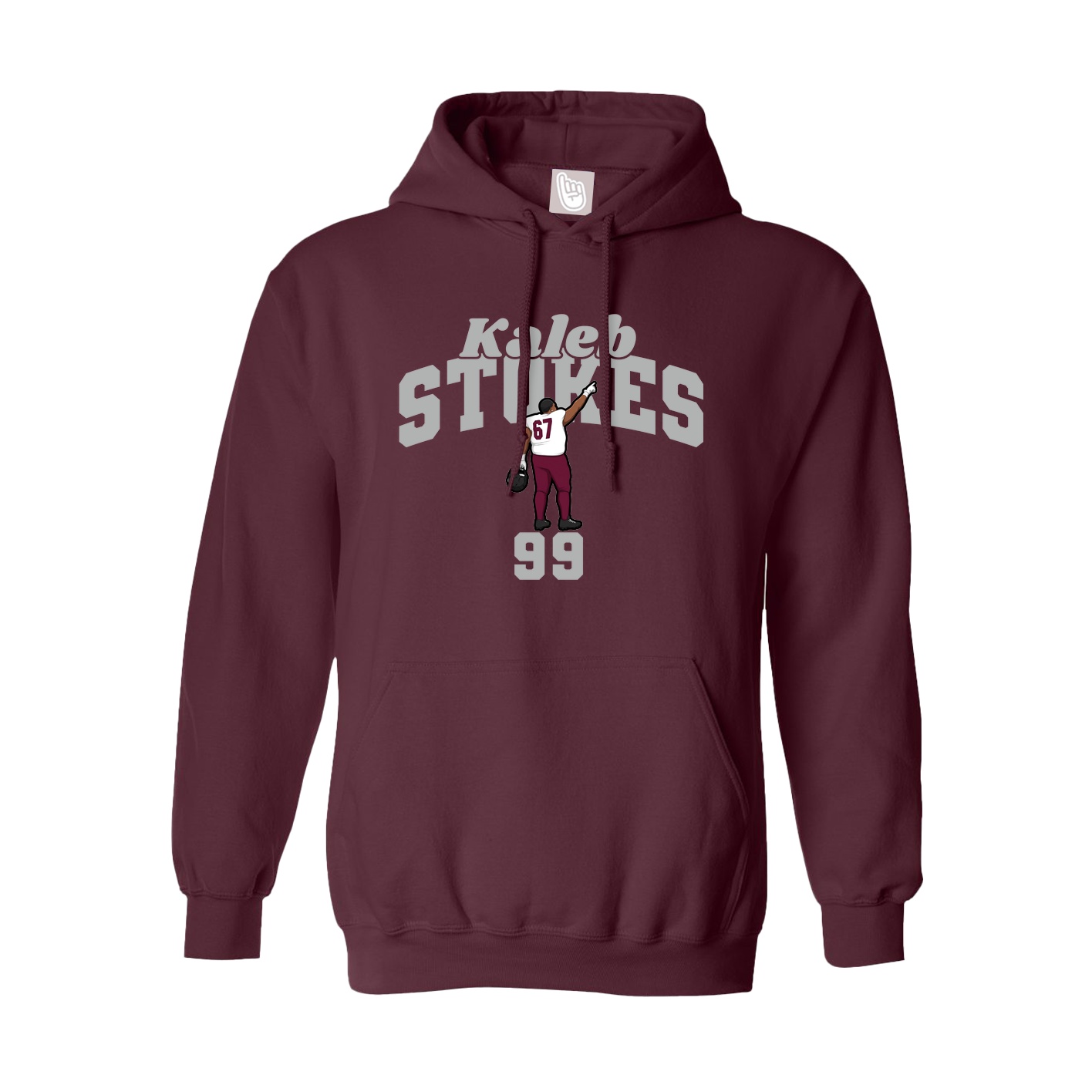 Hoodie — Signature Arch in Maroon