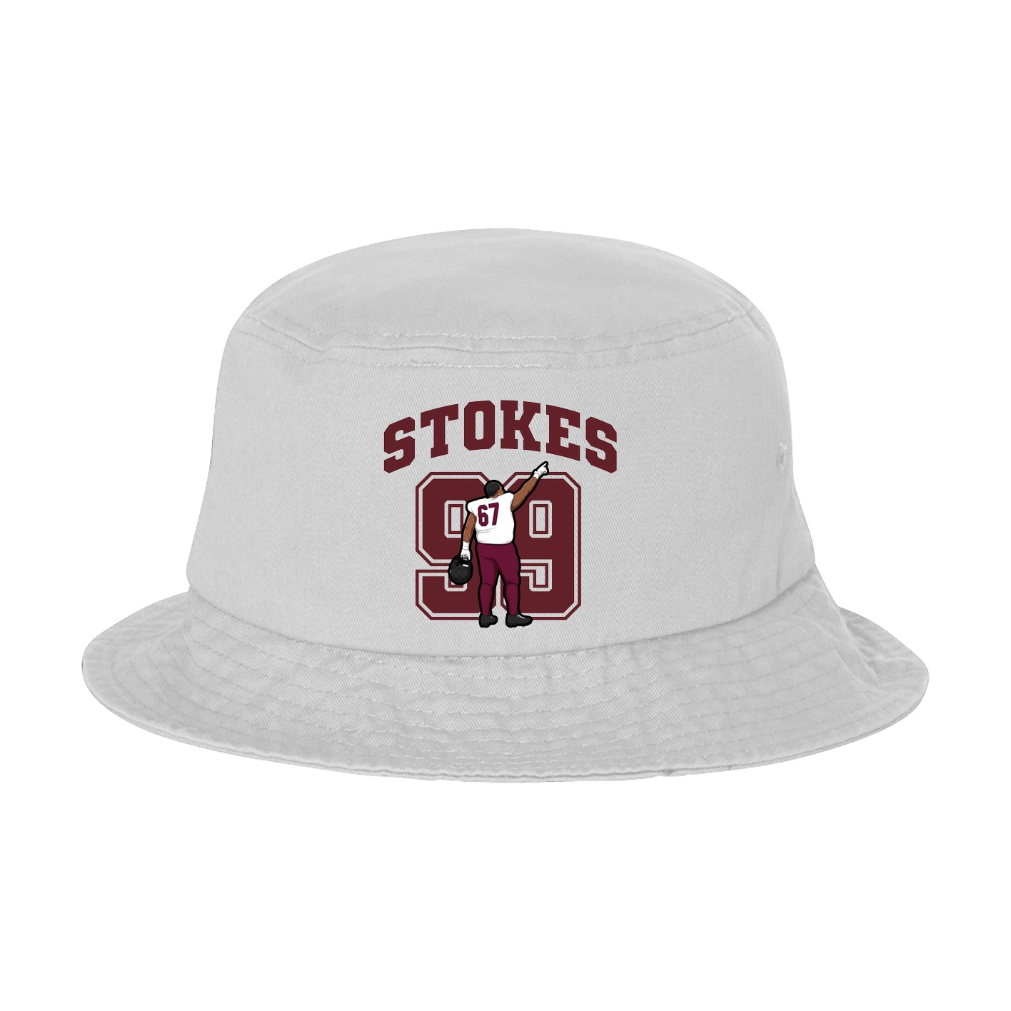 Bucket Cap — Number in White