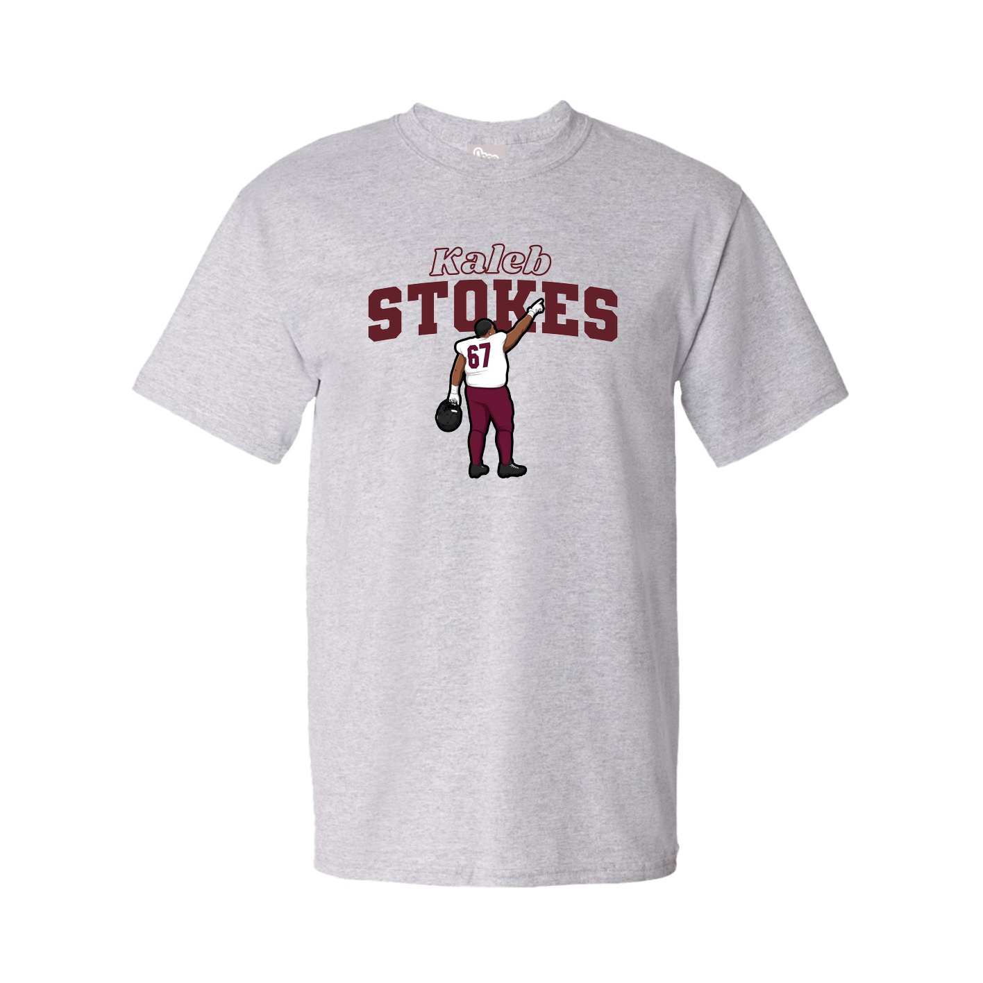 Youth Tee — Name Arch in Grey