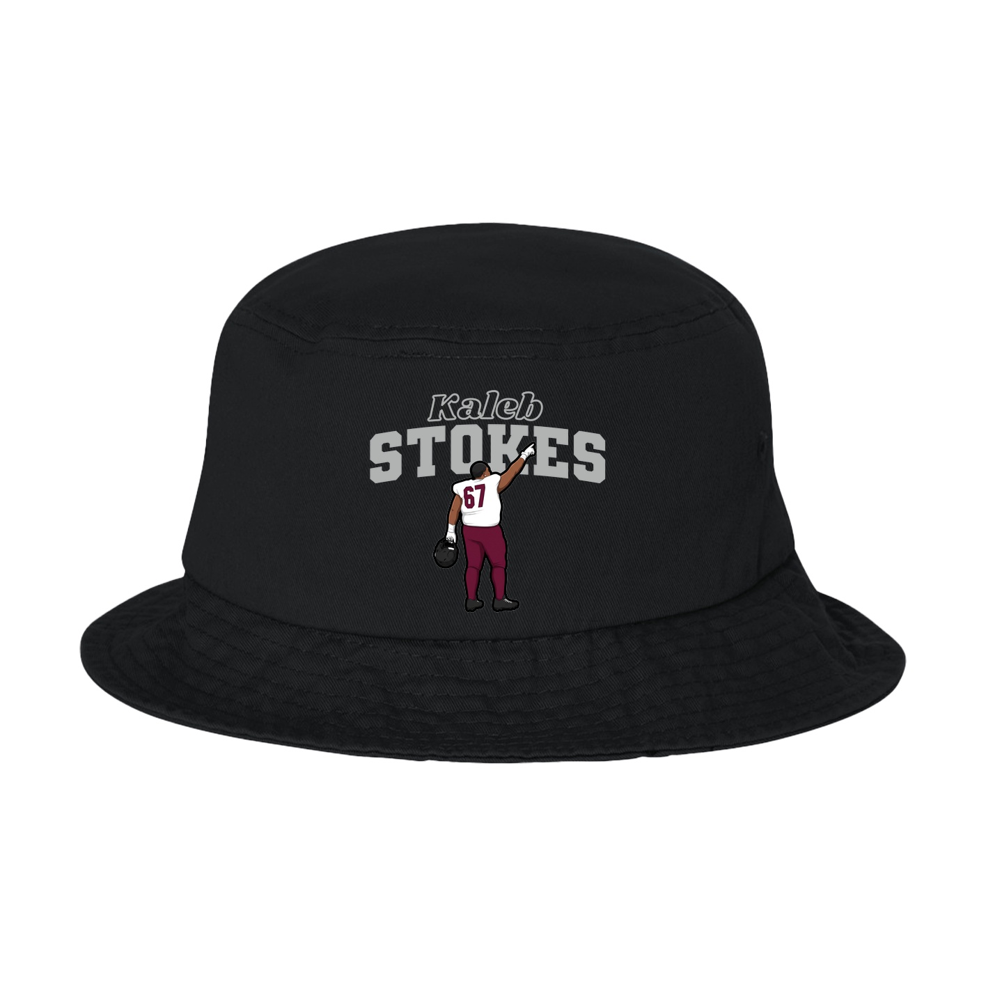 Bucket Cap — Name Arch in Black