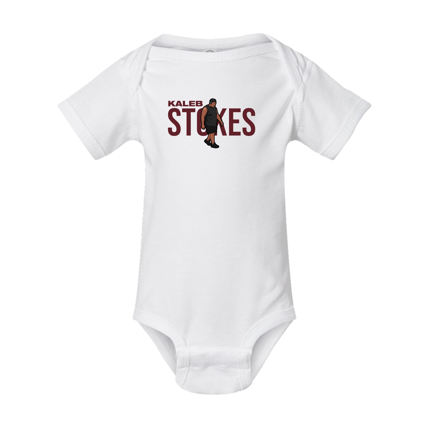 Baby Onesie — Player Name in White