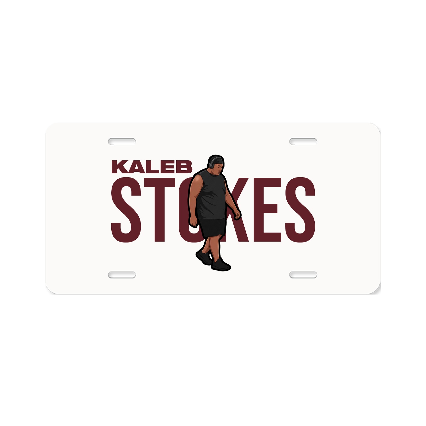 License Plate — Player Name in Classic