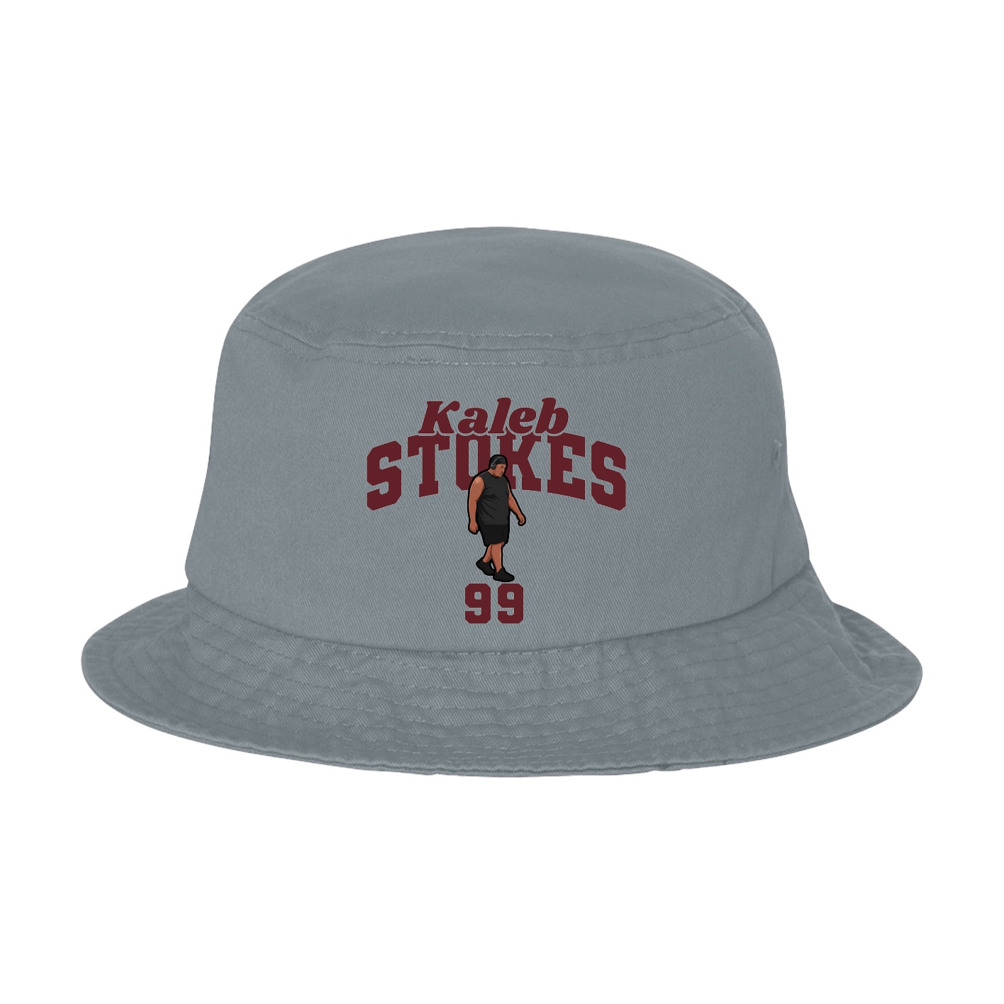 Bucket Cap — Signature Arch in Grey