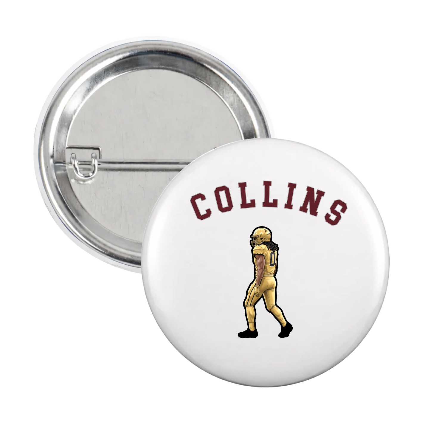 Game Day Button — Shirsey Arch in White