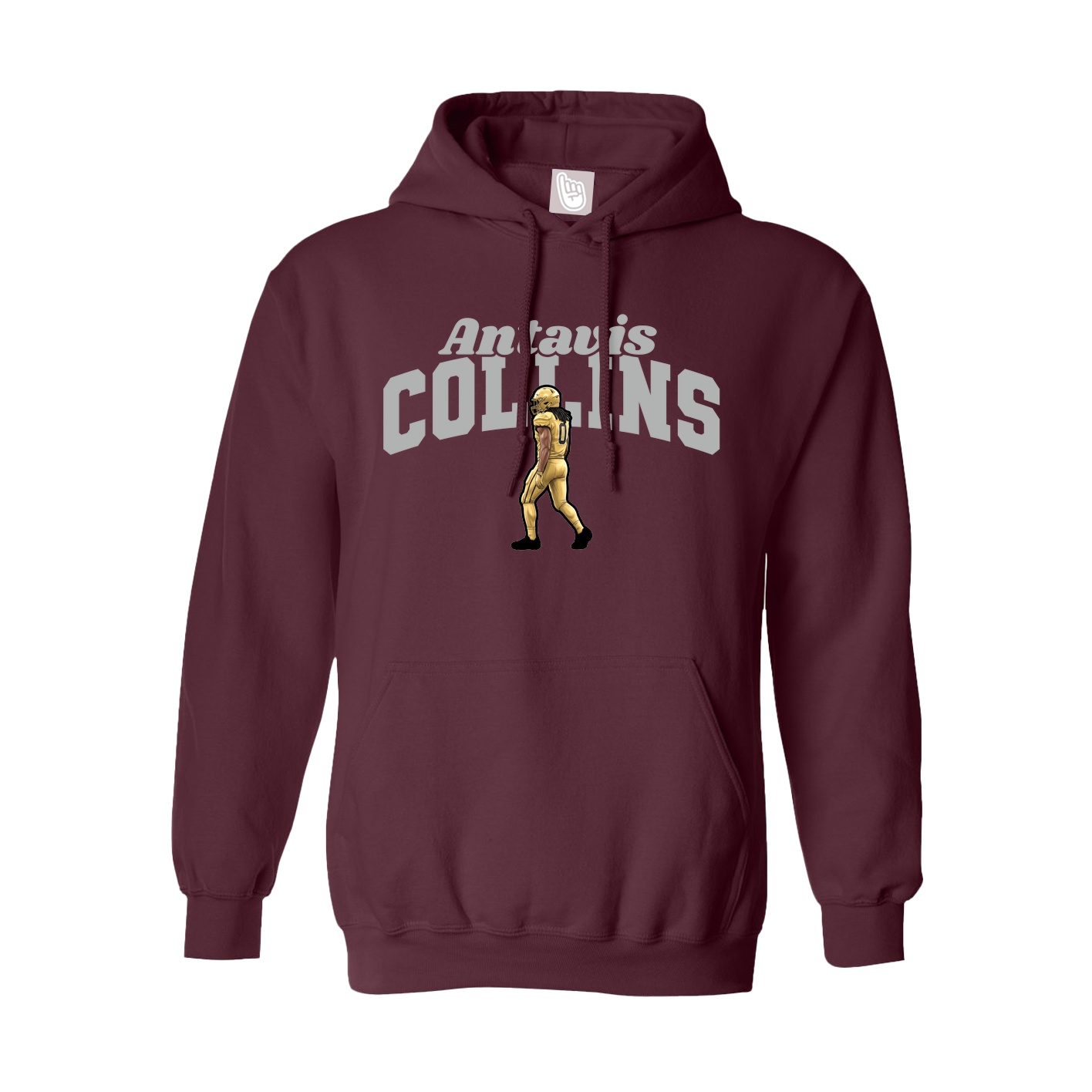 Hoodie — Signature Arch in Maroon