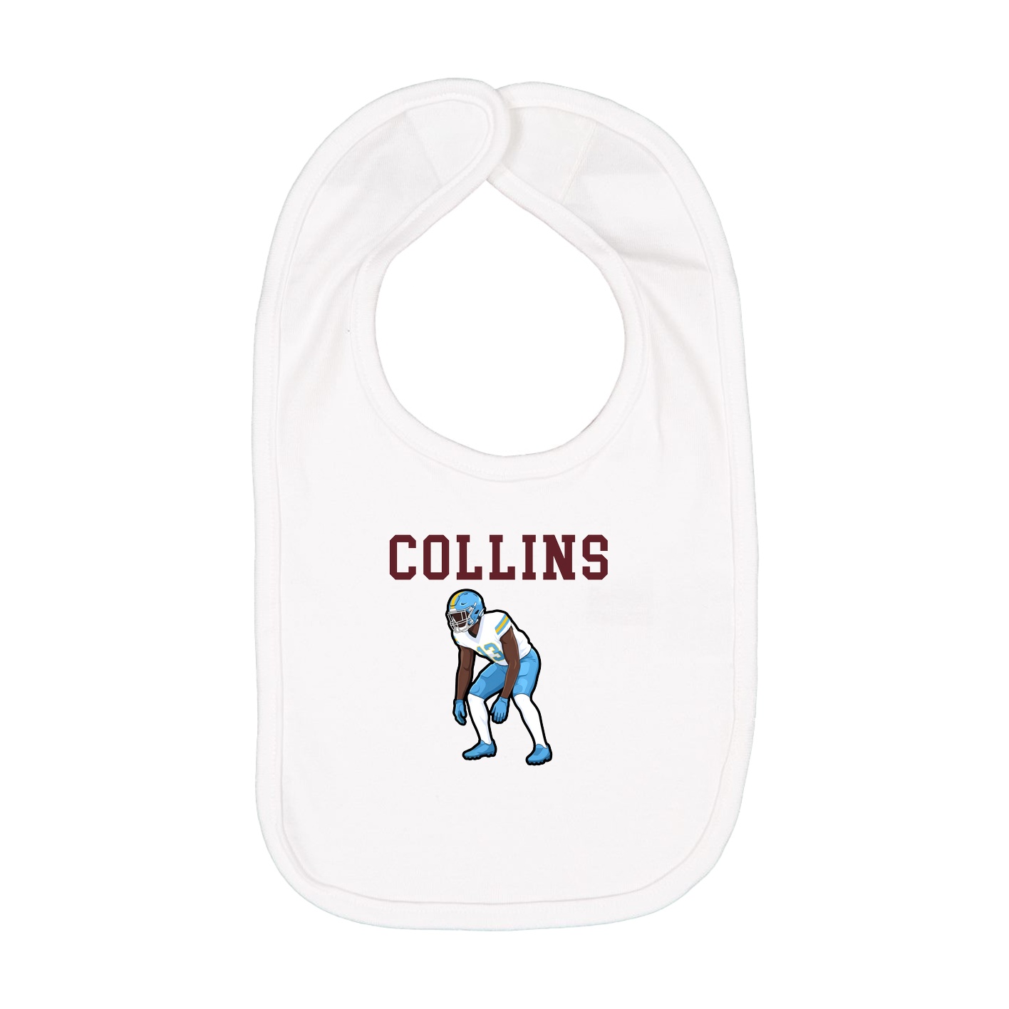 Infant Bib — Shirsey in White