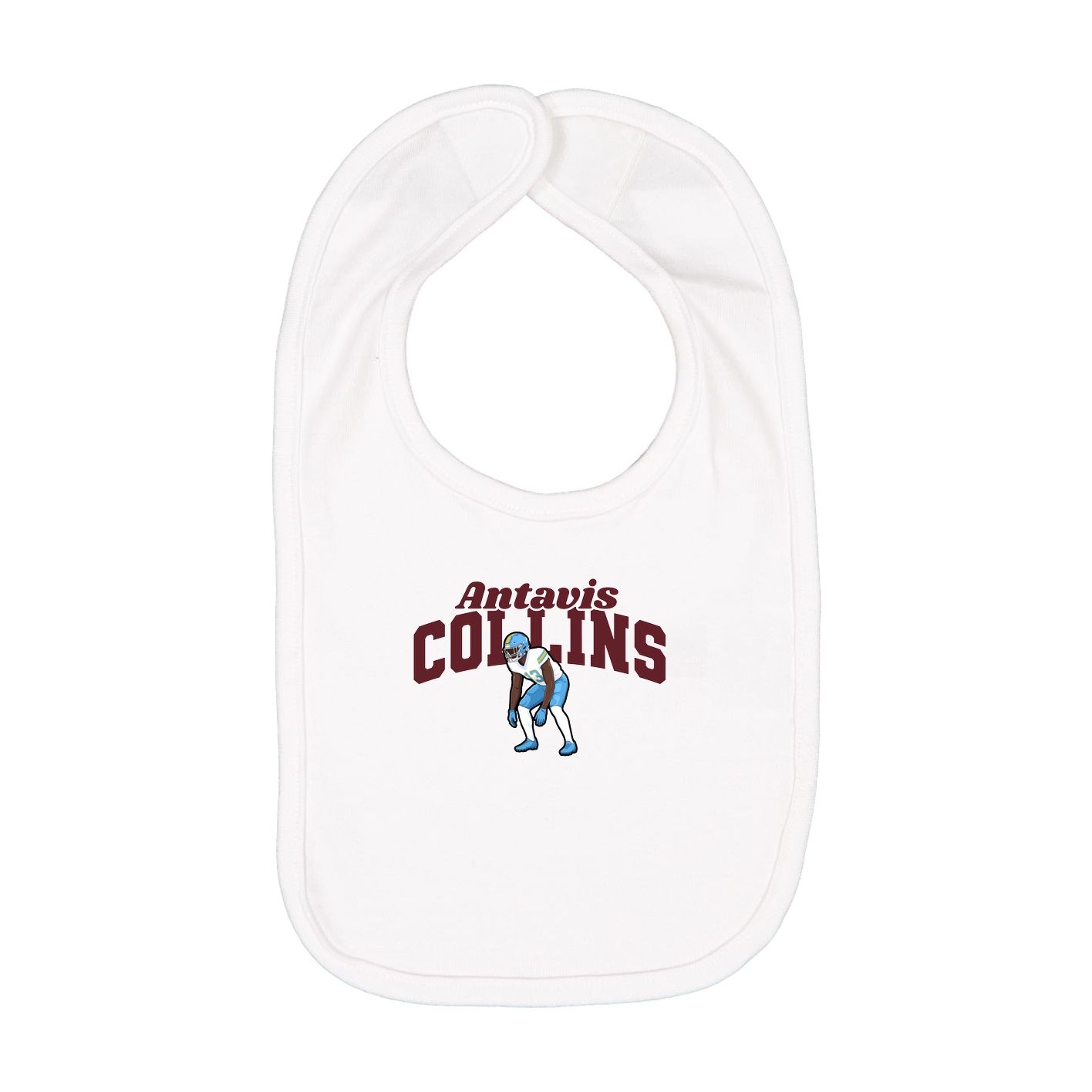 Infant Bib — Signature Arch in White