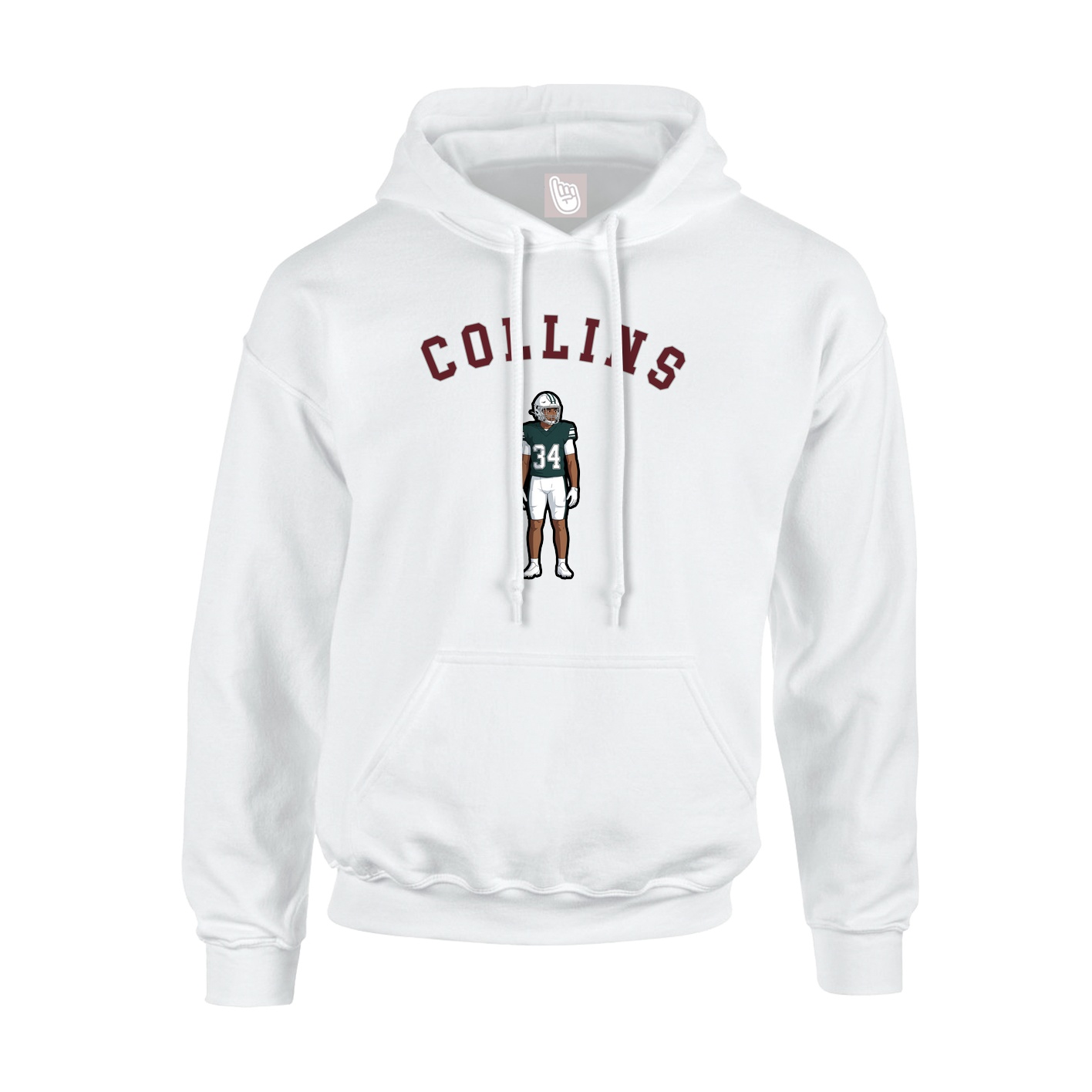 Hoodie — Shirsey Arch in White