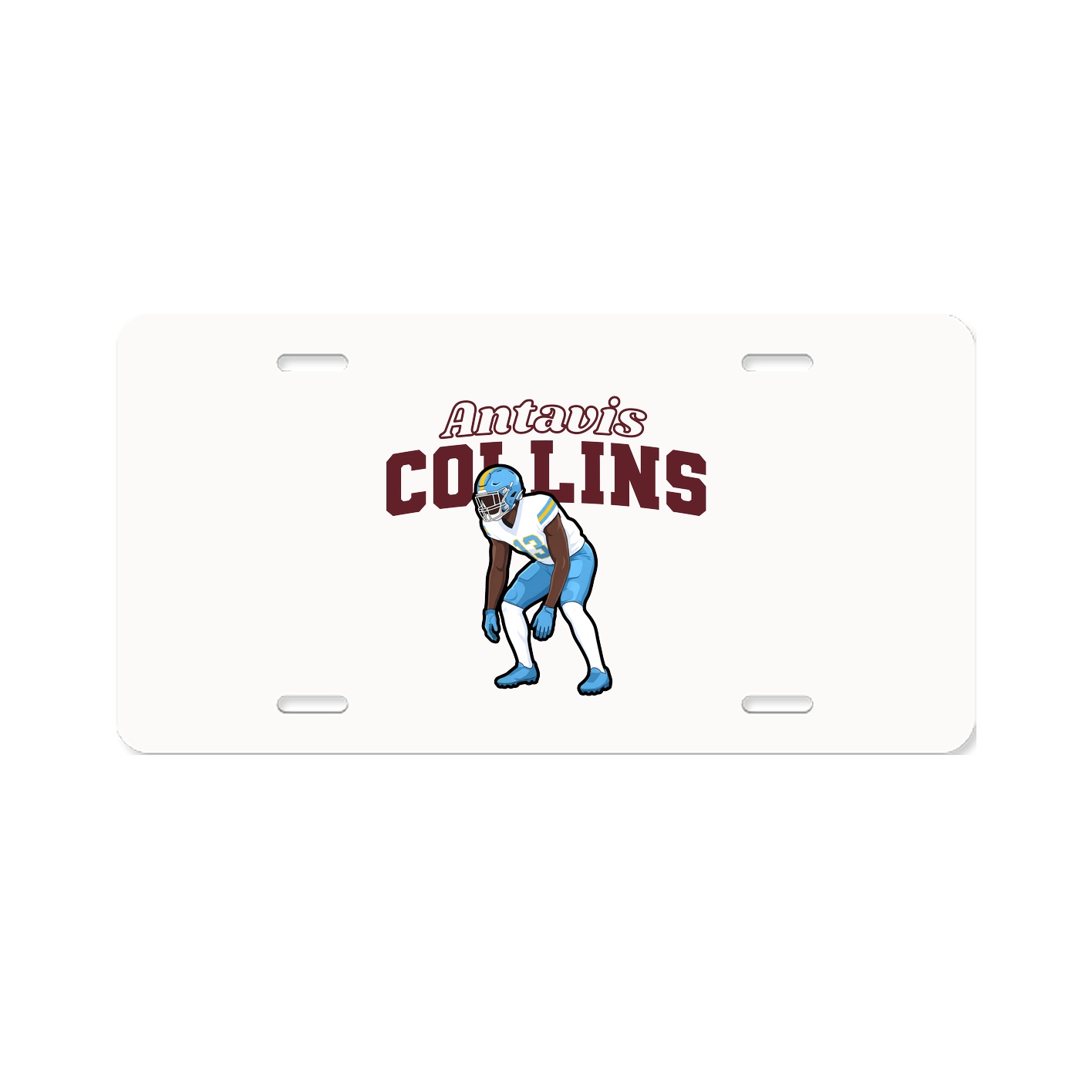 License Plate — Name Arch in Classic