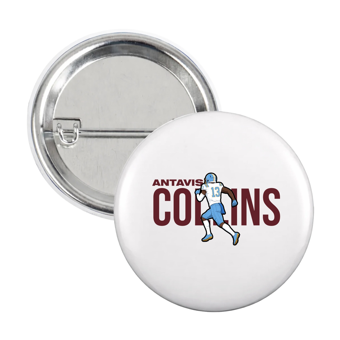 Game Day Button — Player Name in White