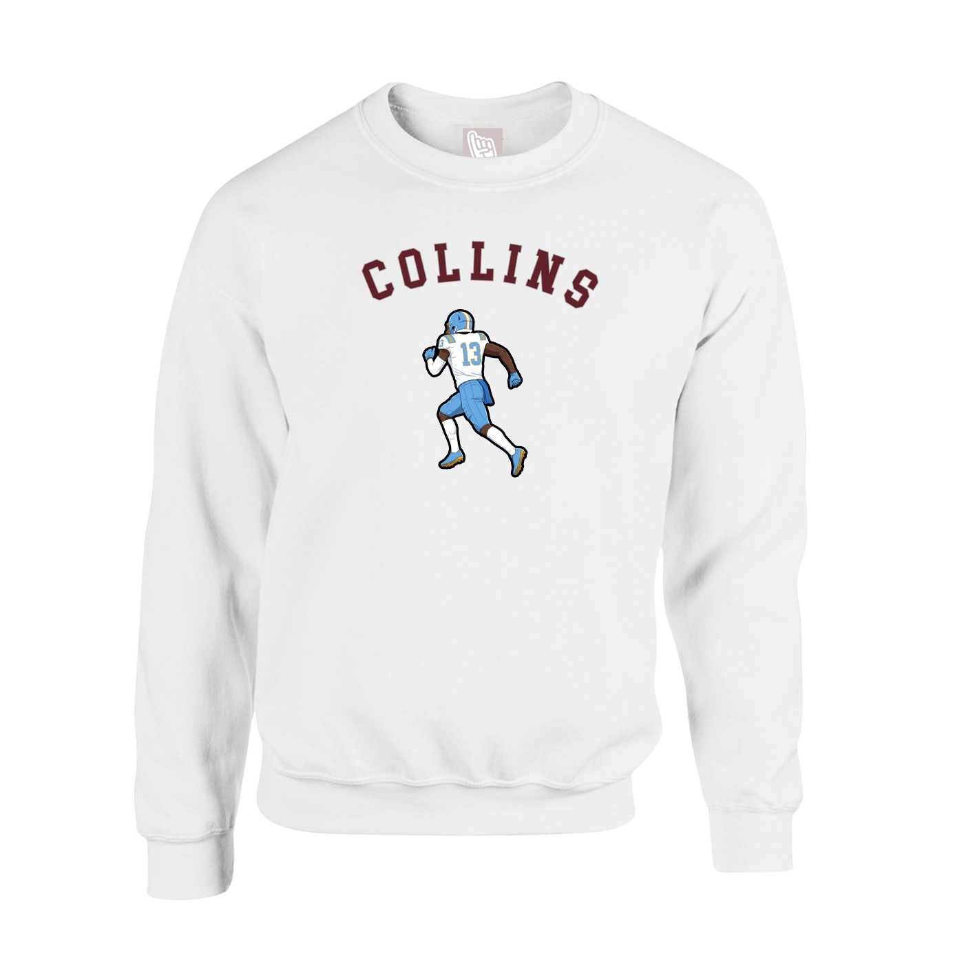 Fleece Crew — Shirsey Arch in White