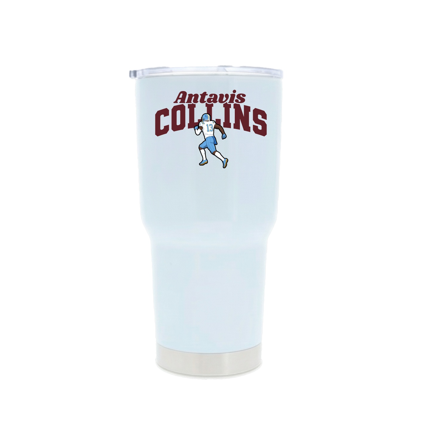30oz Stainless Steel Tumbler — Signature Arch in White