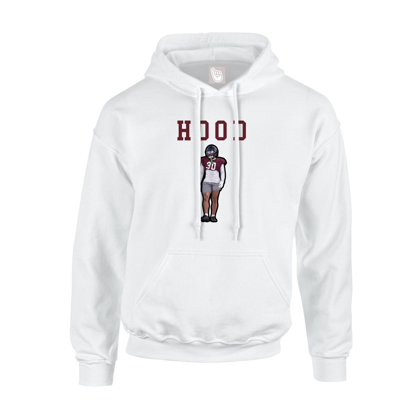 Hoodie — Shirsey in White