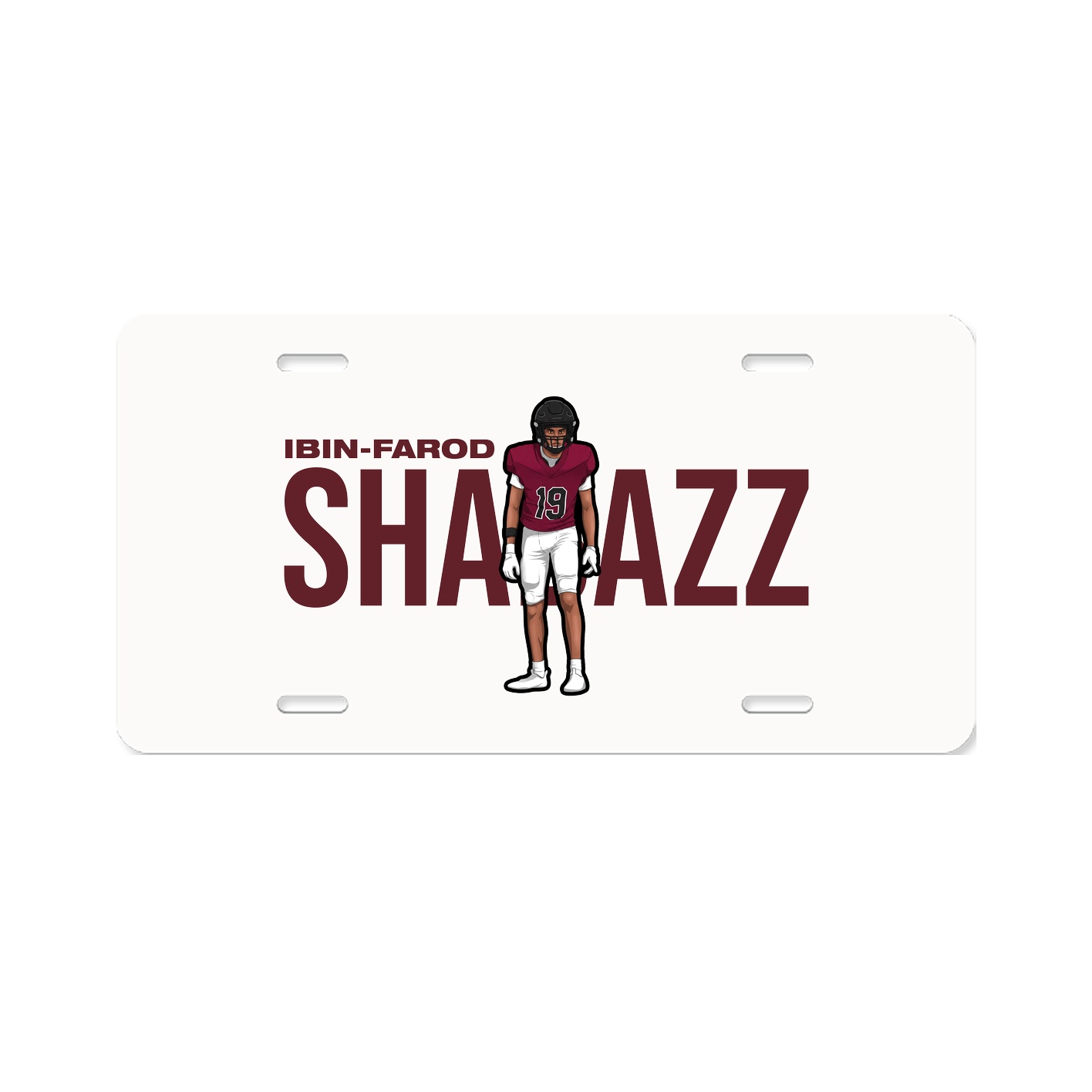 License Plate — Player Name in Classic
