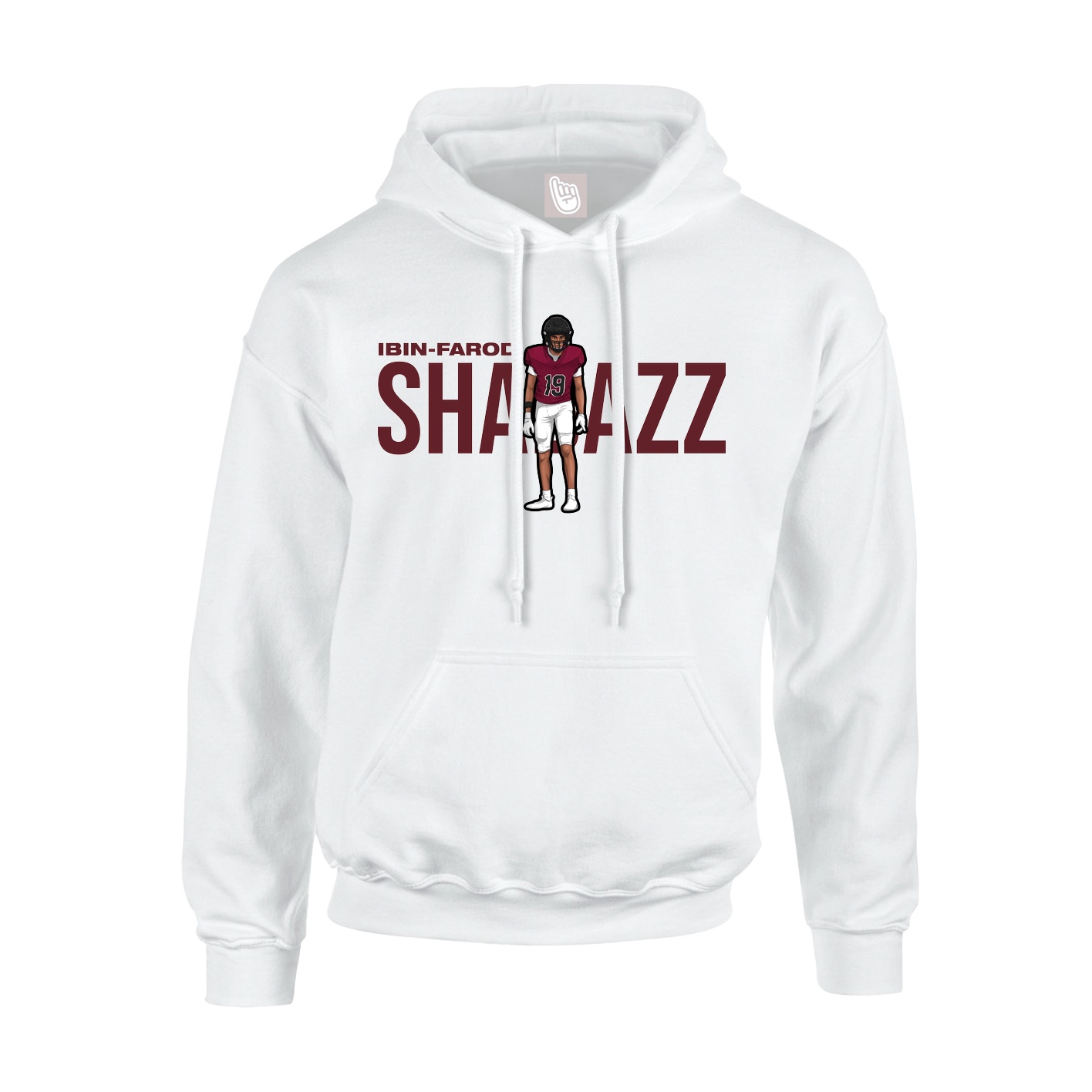 Hoodie — Player Name in White