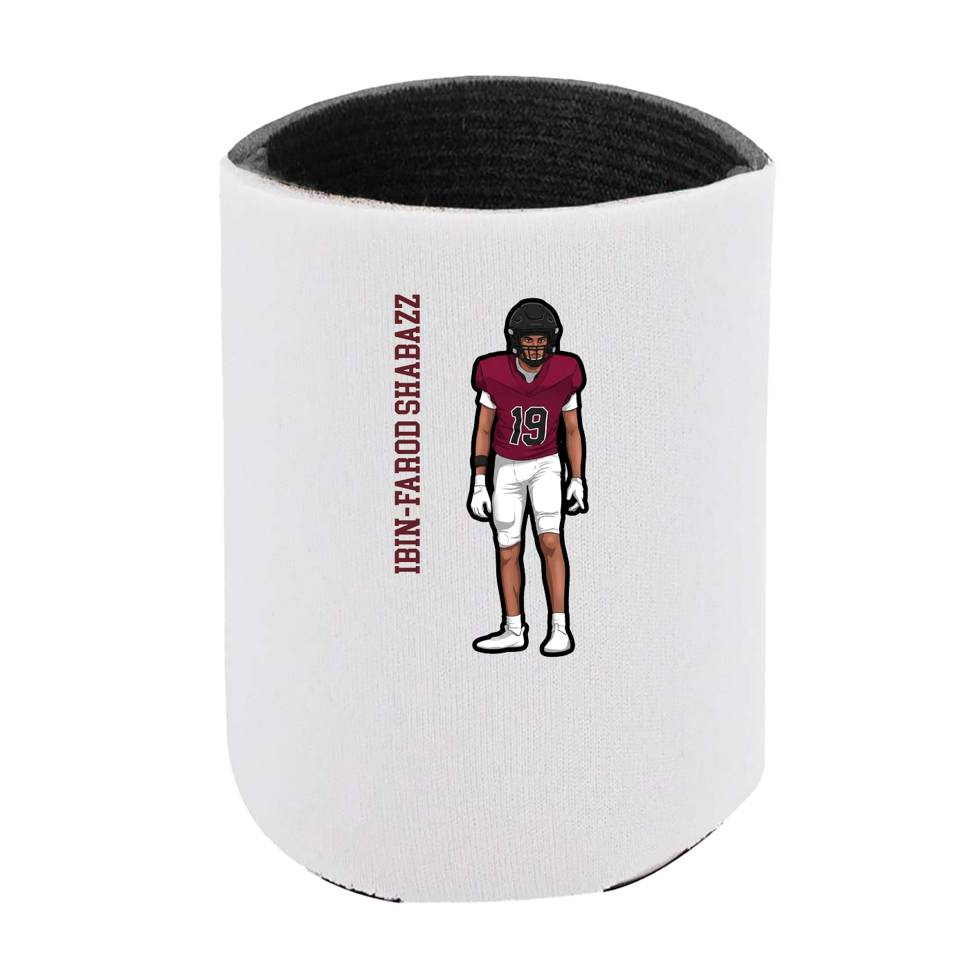 Can Holder — Name Vertical in White