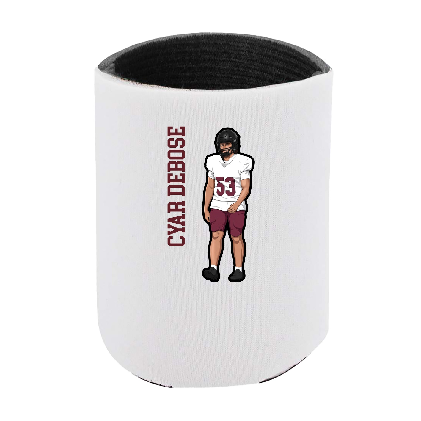 Can Holder — Name Vertical in White