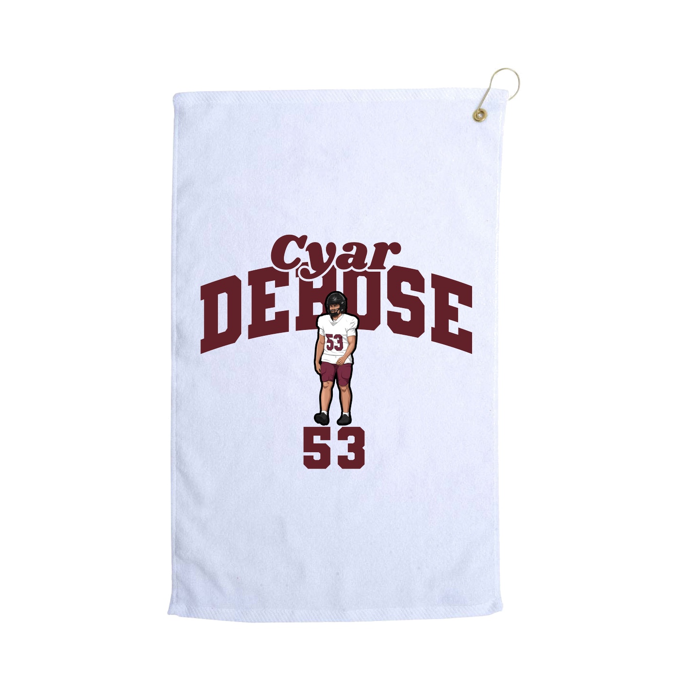 Golf Towel — Signature Arch in White