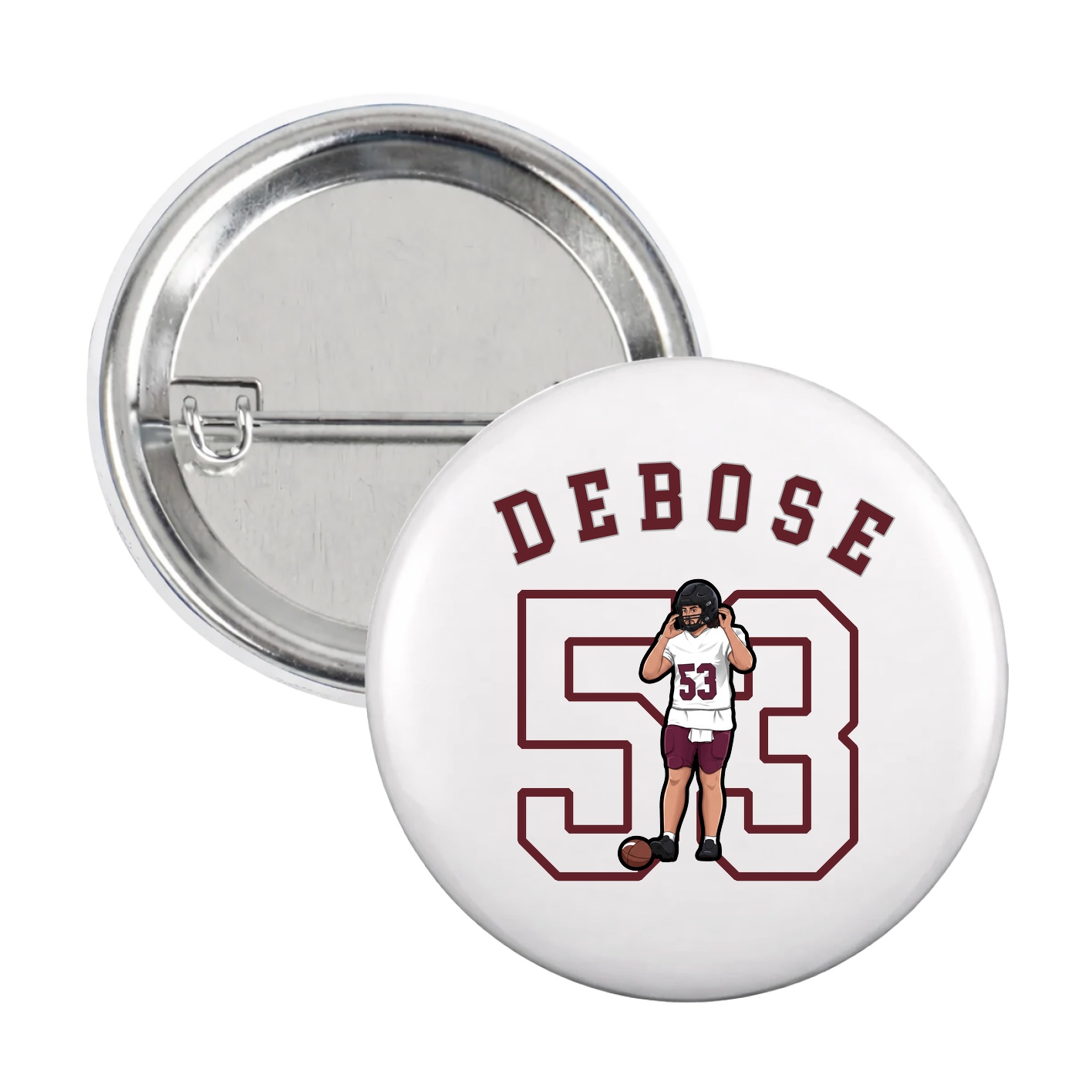 Game Day Button — Shirsey Arch in White