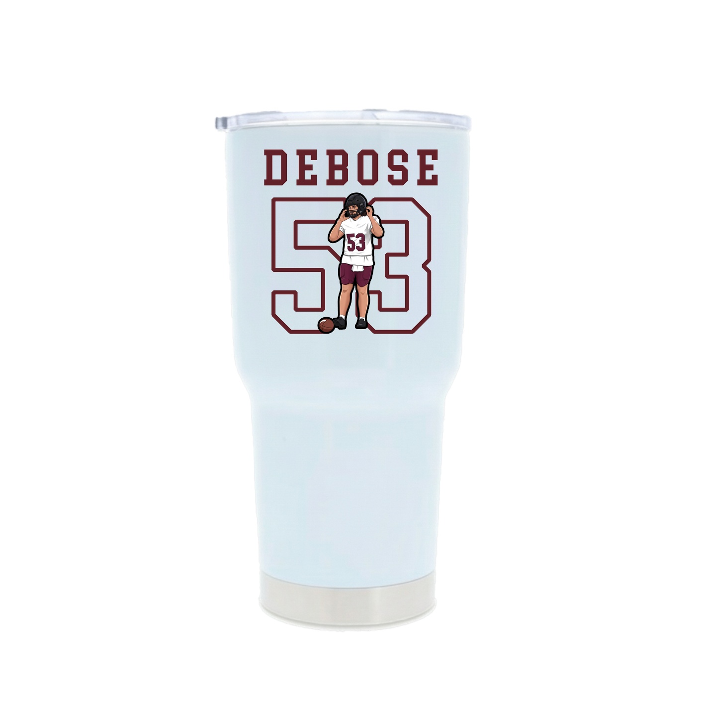 30oz Stainless Steel Tumbler — Shirsey in White