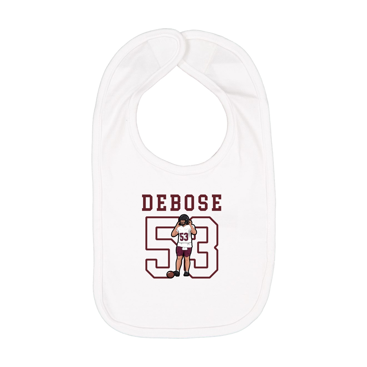 Infant Bib — Shirsey in White