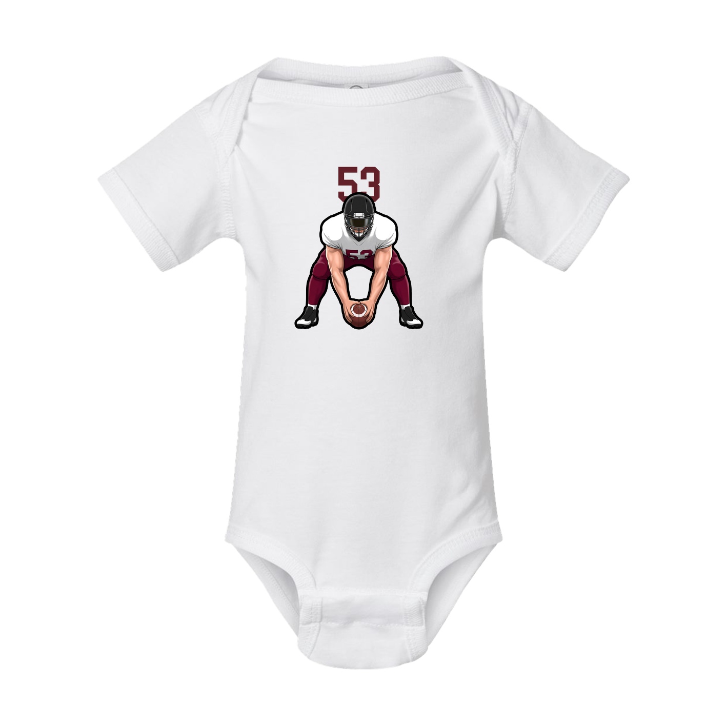 Baby Onesie — Number Top in White