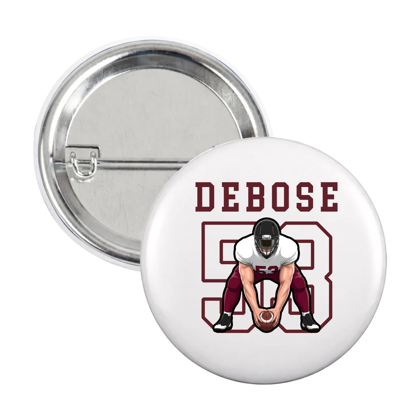 Game Day Button — Shirsey in White