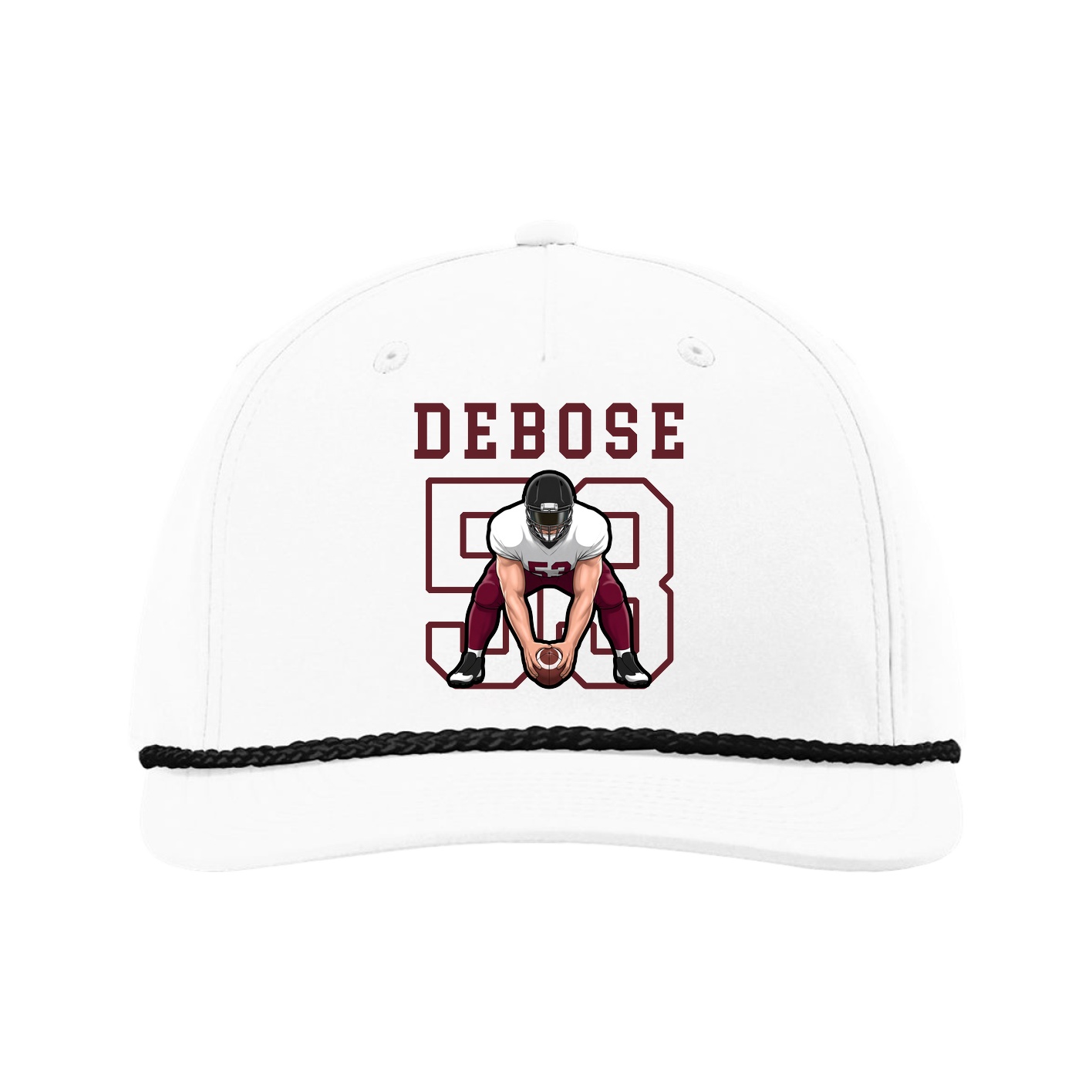 Five-Panel Classic Rope Cap — Shirsey in White