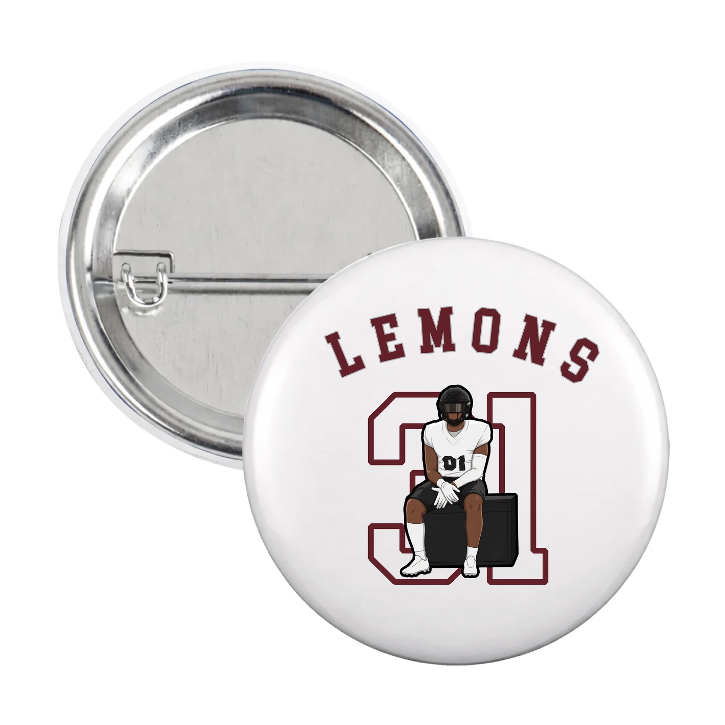Game Day Button — Shirsey Arch in White