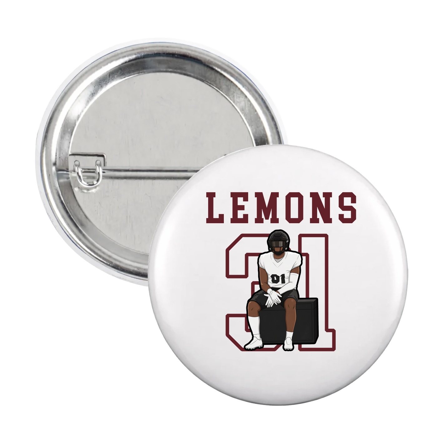 Game Day Button — Shirsey in White