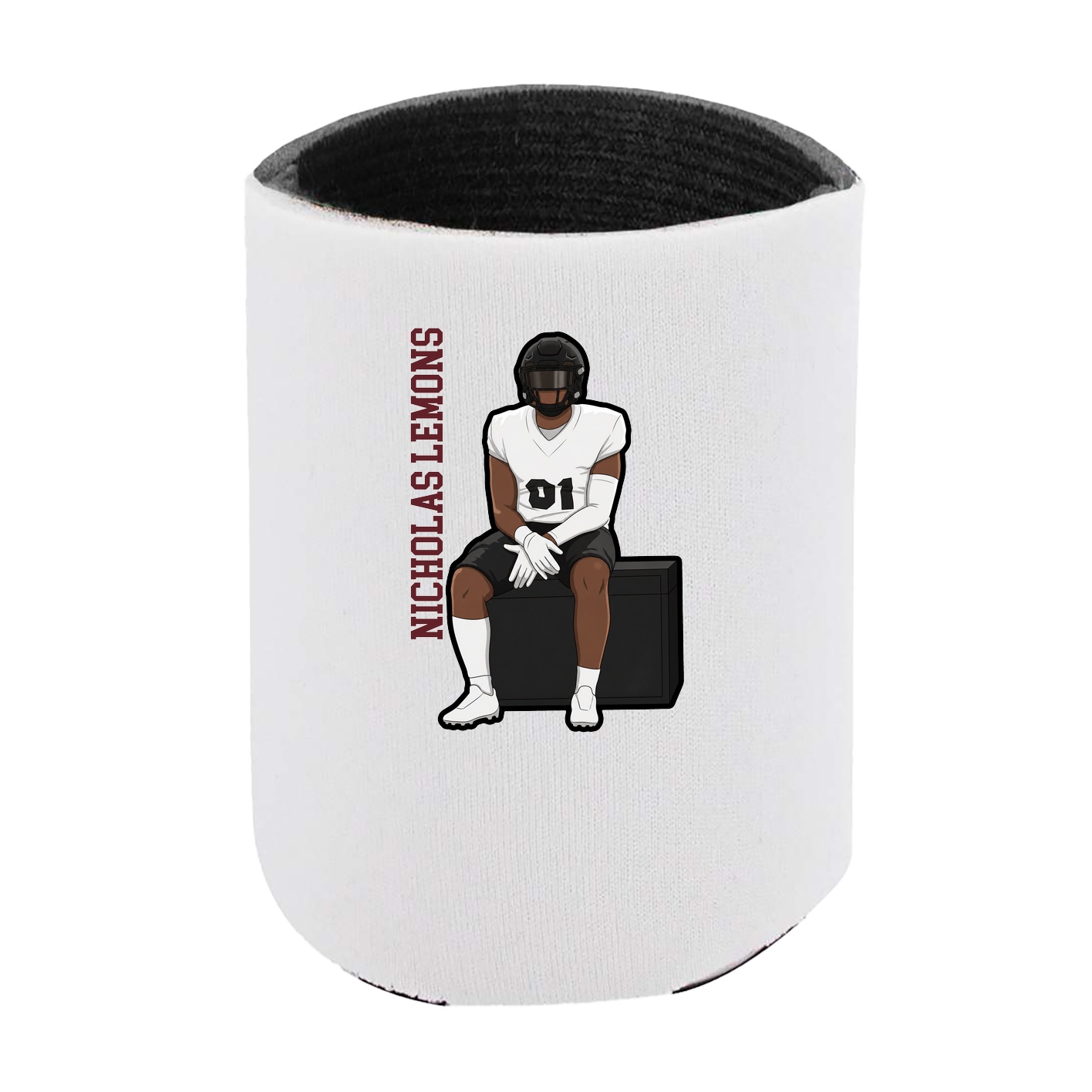 Can Holder — Name Vertical in White