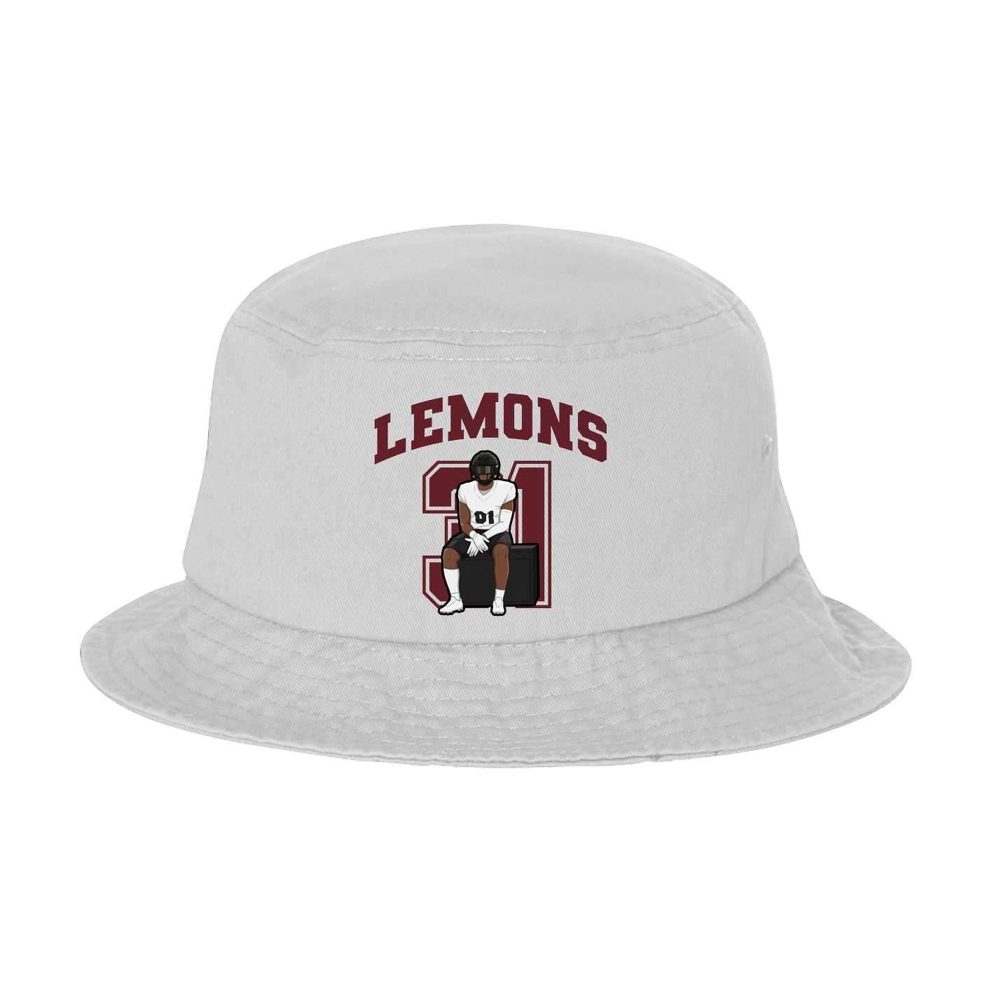 Bucket Cap — Number in White