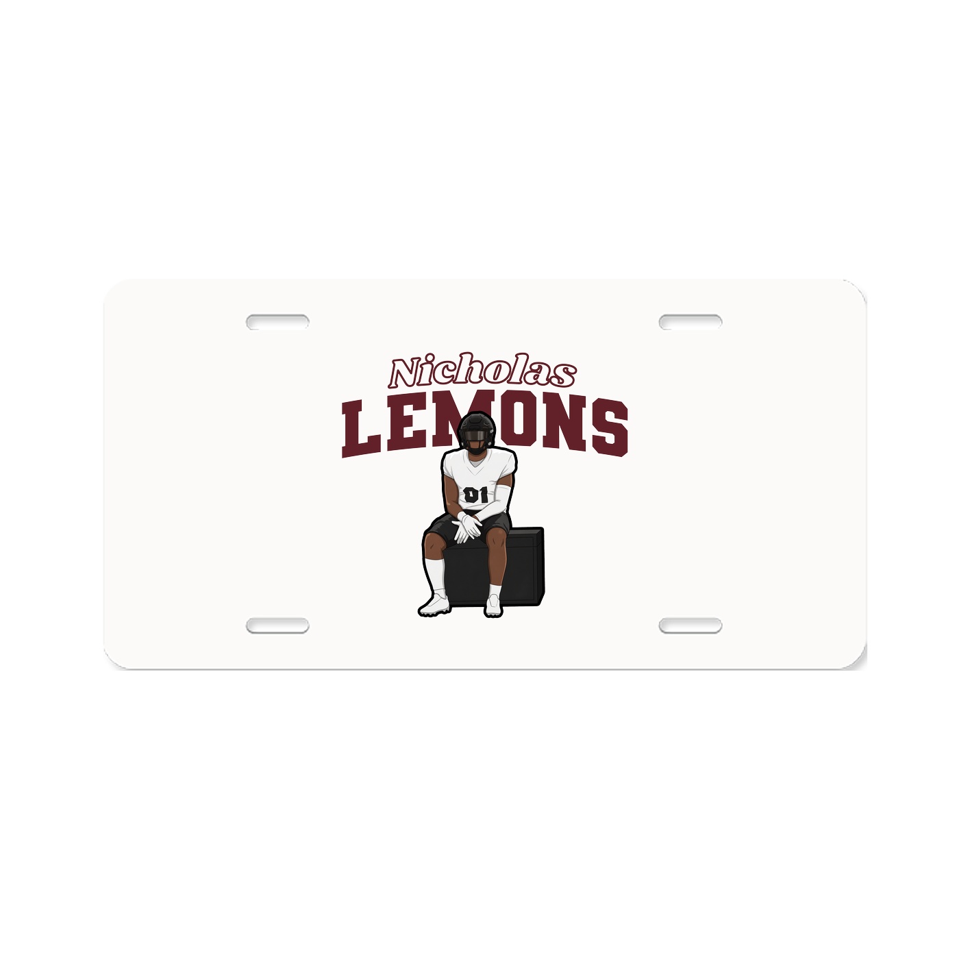 License Plate — Name Arch in Classic