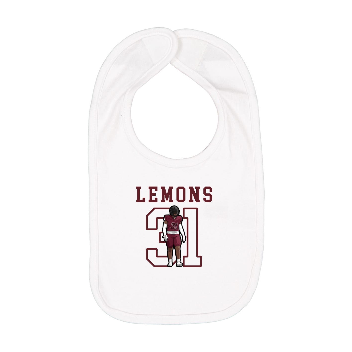 Infant Bib — Shirsey in White