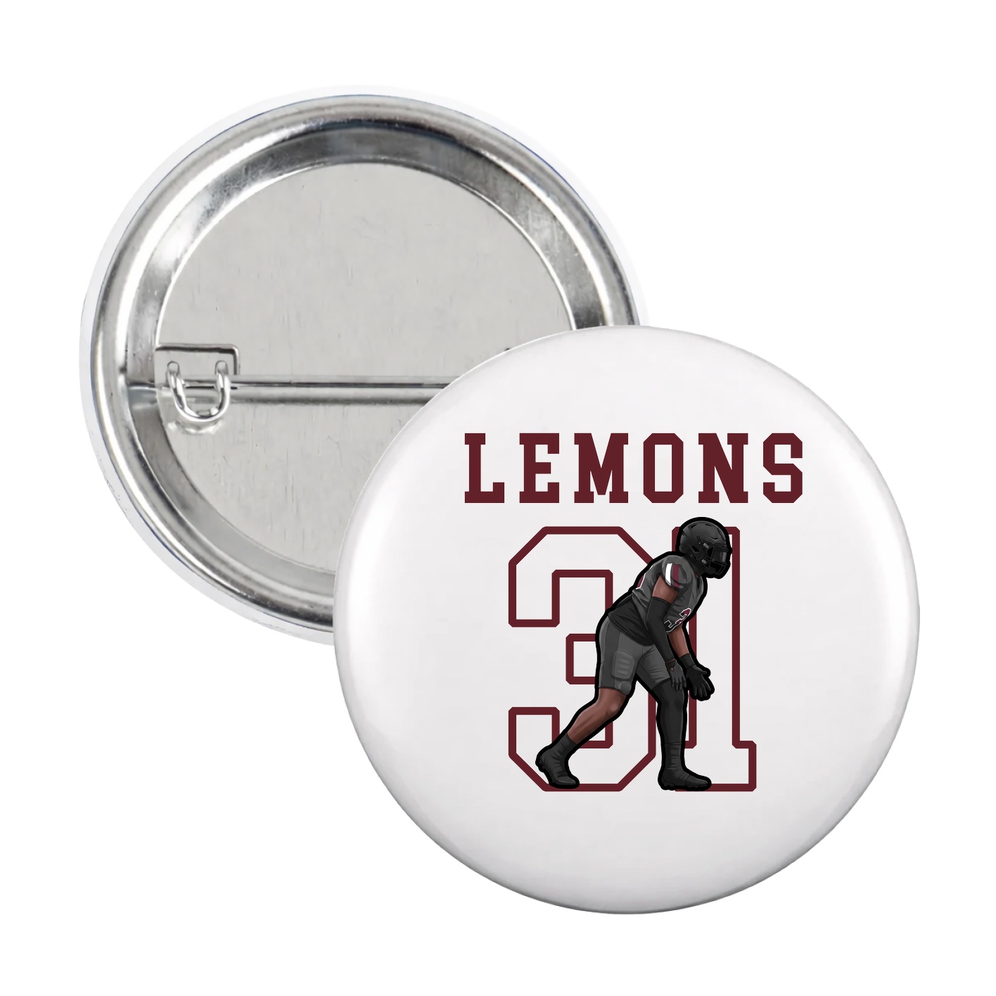 Game Day Button — Shirsey in White